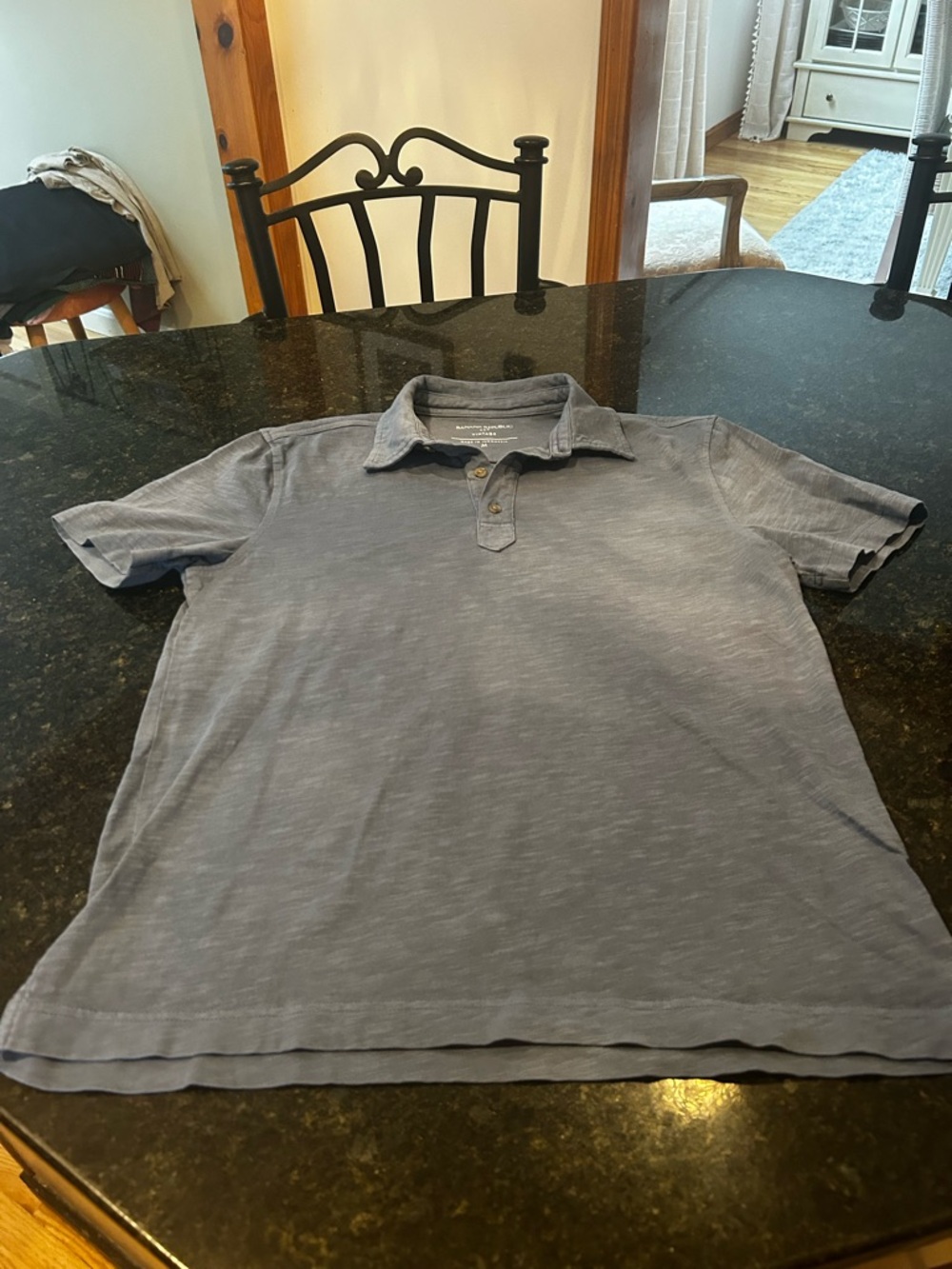 Classic Men's Short-Sleeve Polo Shirt - Grey Banana Republic